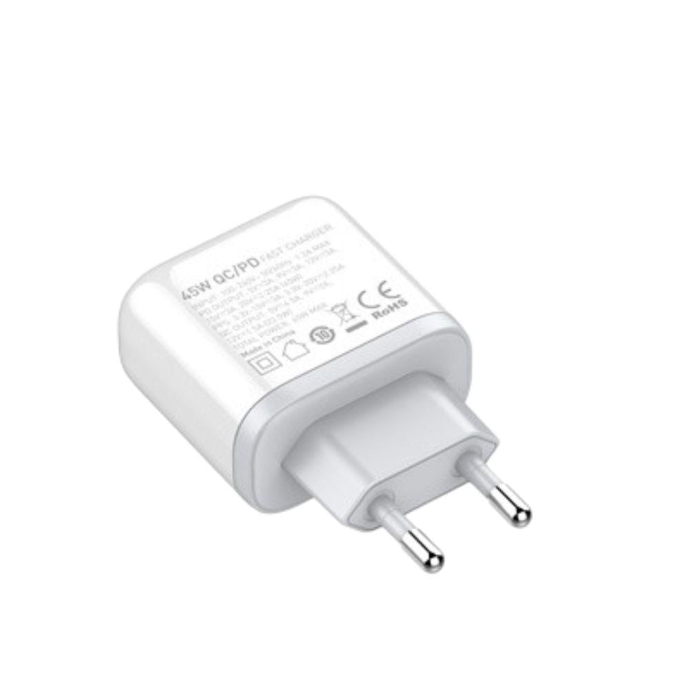 Carregador Completo 45W Usb-C Para Lightning Carregamento Rápido