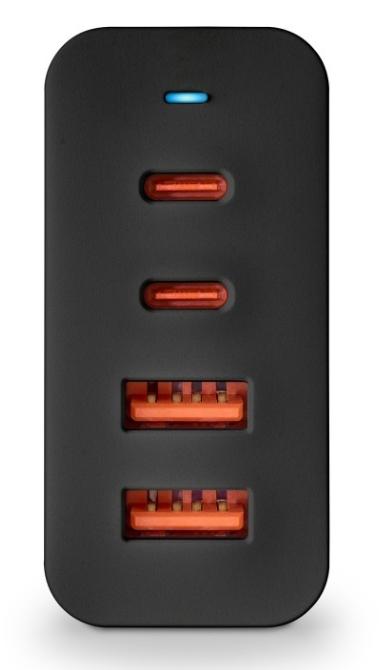 Carregador BUD100W 2USB-C/2USB-A Portátil/Tablet/Smartphone