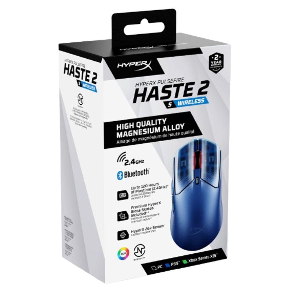 Rato Sem Fio Pulsefire Haste 2 S Gaming Azul Naval