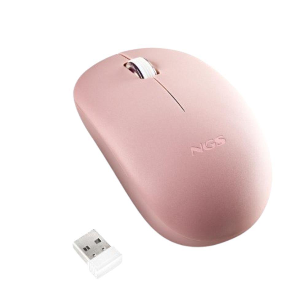 Rato sem Fio Fog Silent 2.4Ghz Rosa