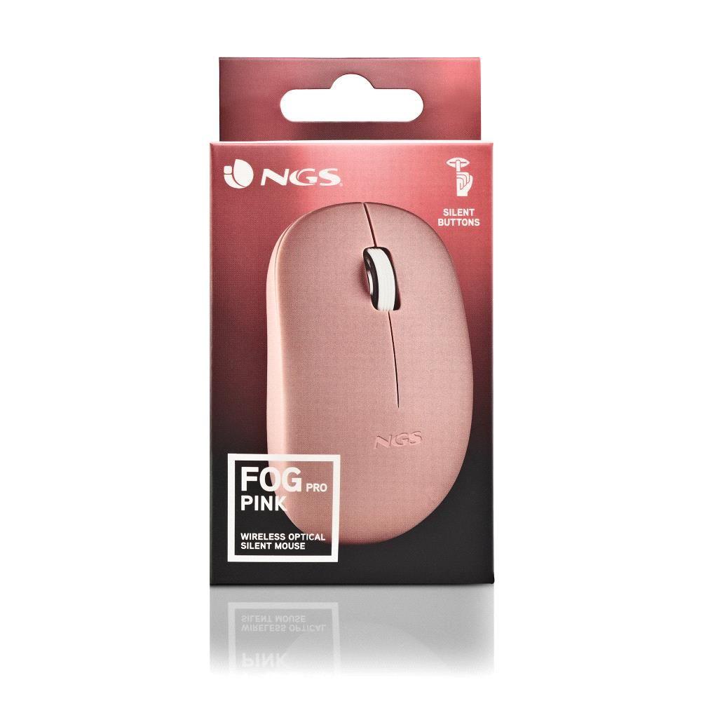 Rato sem Fio Fog Silent 2.4Ghz Rosa