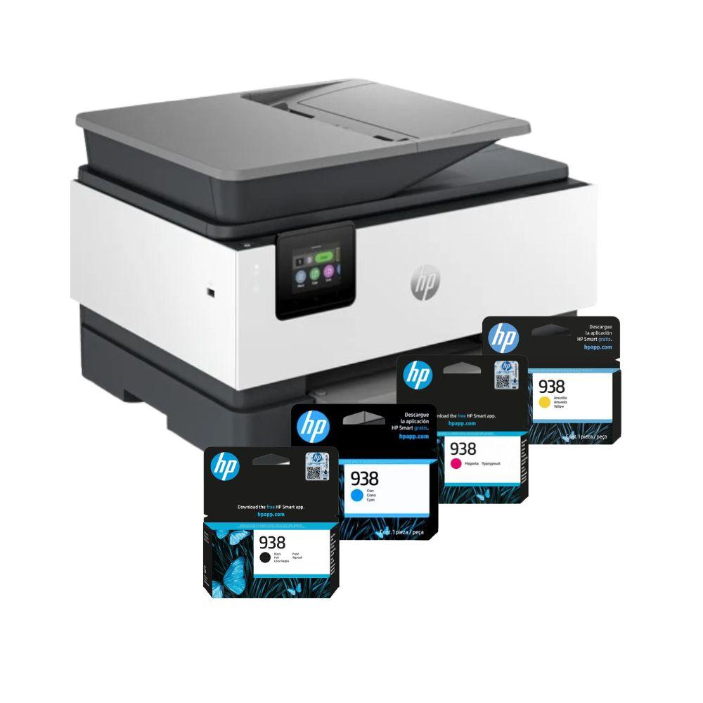Impressora OfficeJet PRO 9120 (22/18) Tela 2.7" ADF 2-SIDED + Jogo de Tinteiros 938 97XX