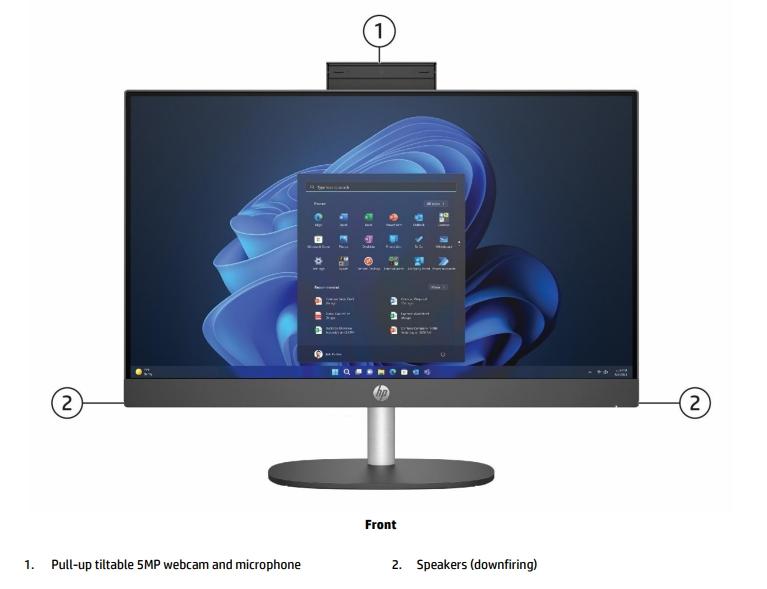 Computador Desktop All-In-One 23.8" FHD U5-125U 8GB/512GB SSD FreeDOS