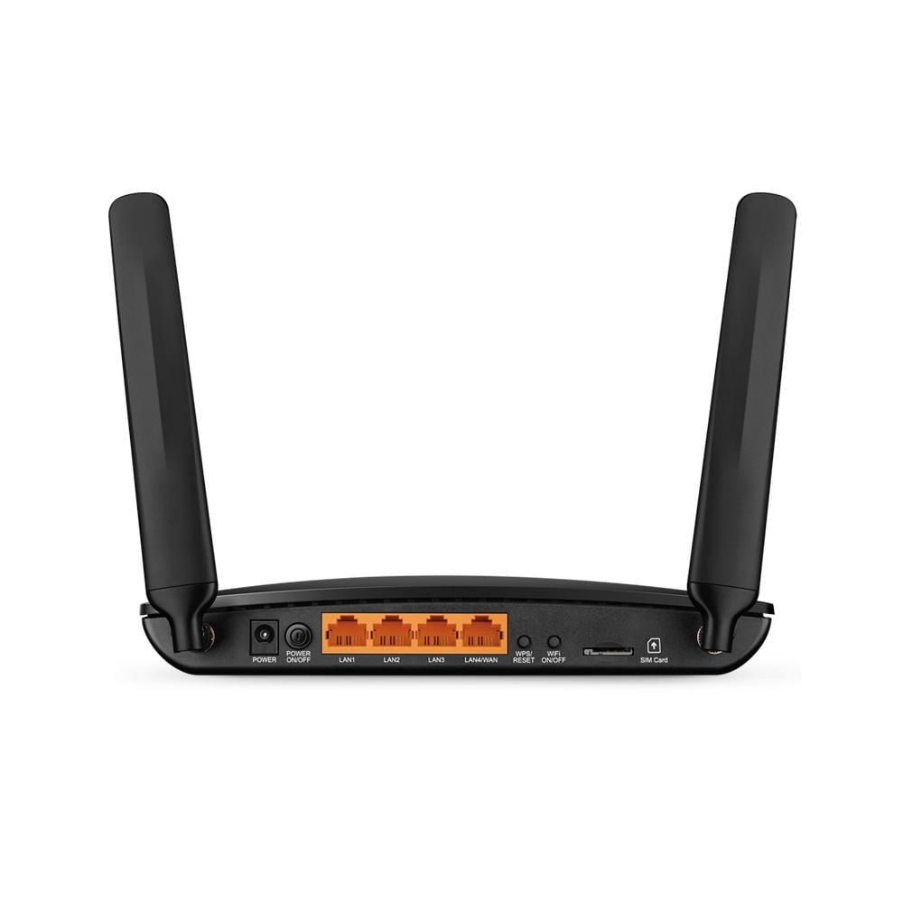 Router Wifi 4G LTE 300Mbps N 3 Portas Lan x 10/100Mbps / 1 Porta Lan/Wan x 10/100mbps, 1 Micro Sim Card Slot