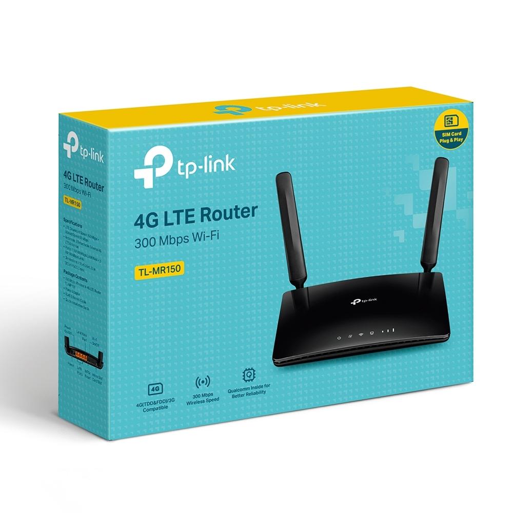Router Wifi 4G LTE 300Mbps N 3 Portas Lan x 10/100Mbps / 1 Porta Lan/Wan x 10/100mbps, 1 Micro Sim Card Slot