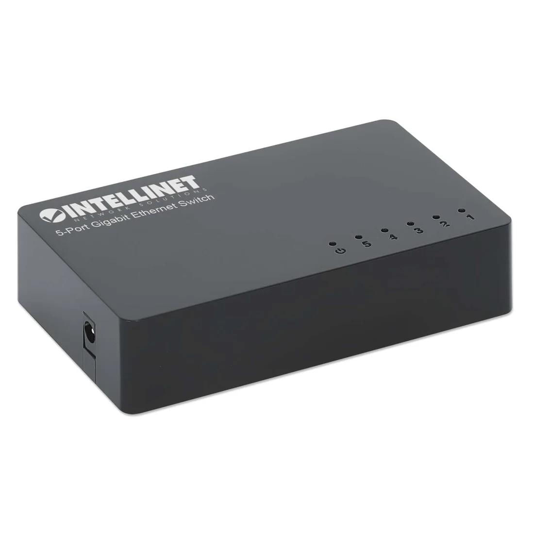 Switch 5 10/100/1000 Gigabit Plástico Preto