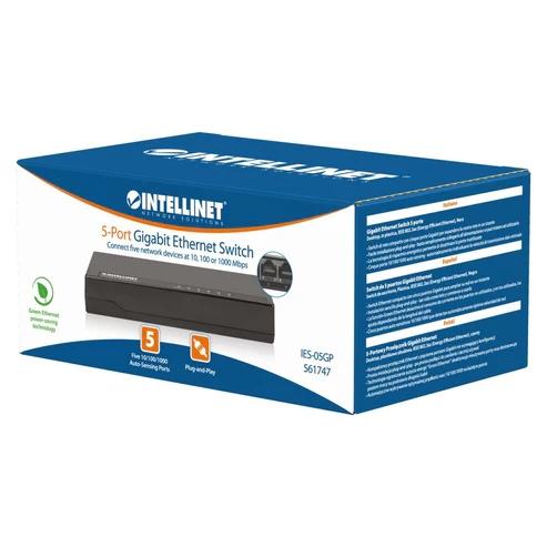 Switch 5 10/100/1000 Gigabit Plástico Preto