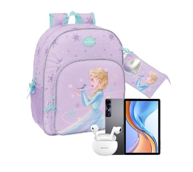 Tablet PAD11 11" 6GB 4G LTE Cinzento + Mochila Infantil Frozen Spirit + Estojo Triplo Frozen Spirit + Airbuds 6 Branco