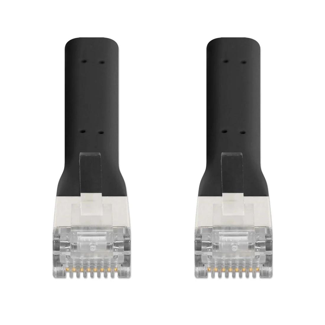 Cabo De Rede RJ45 1M CAT6A F/FTP Slim 32 AWG Ethernet Preto