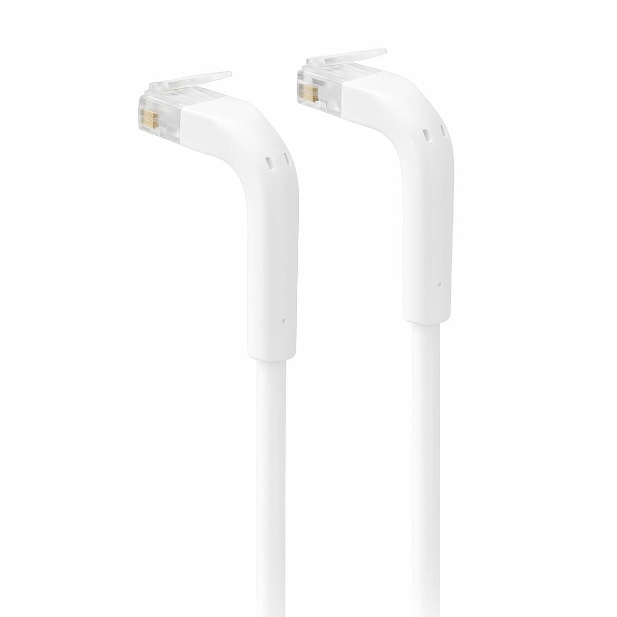Cabo de Rede RJ45 5m CAT6A U/UTP 23/7 AWG Ethernet Branco