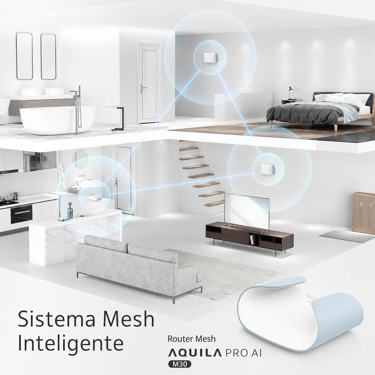 Router Wifi 6 AX3000 Smart Mesh M30