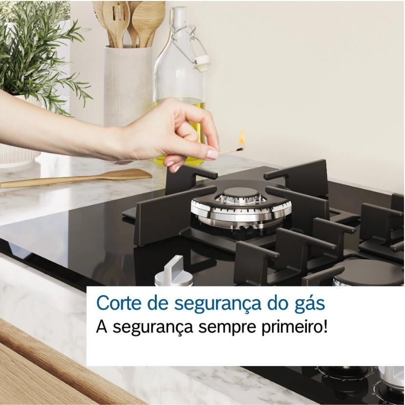 Placa Encastrável a Gás Série 6 60CM Inox