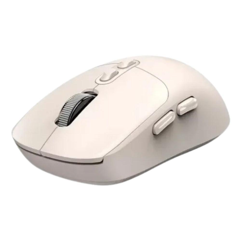 Rato sem Fio 2.4 Ghz/Bluetooth NX-8080s Ergo Silent Ai Copilot 1600DPI Bege