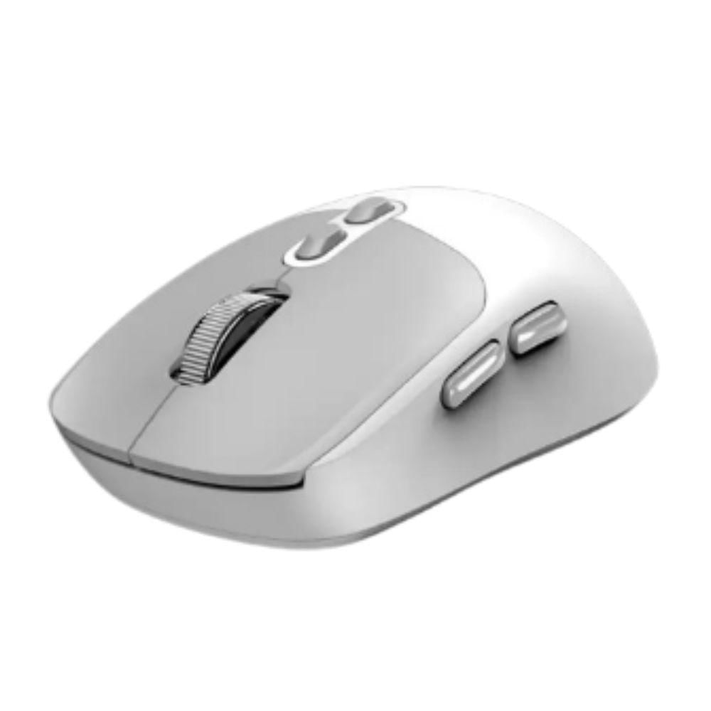 Rato sem Fio/Bluetooth NX-8080s Ergo Silent Ai Copilot 1600DPI Branco/Cinza