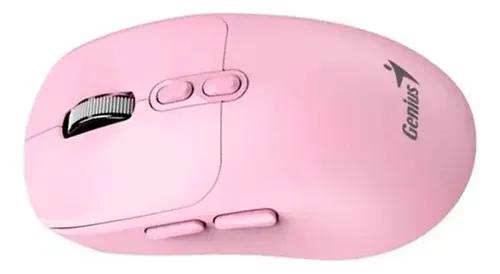 Rato sem Fio/Bluetooth NX-8080s Ergo Silent Ai Copilot 1600DPI Rosa