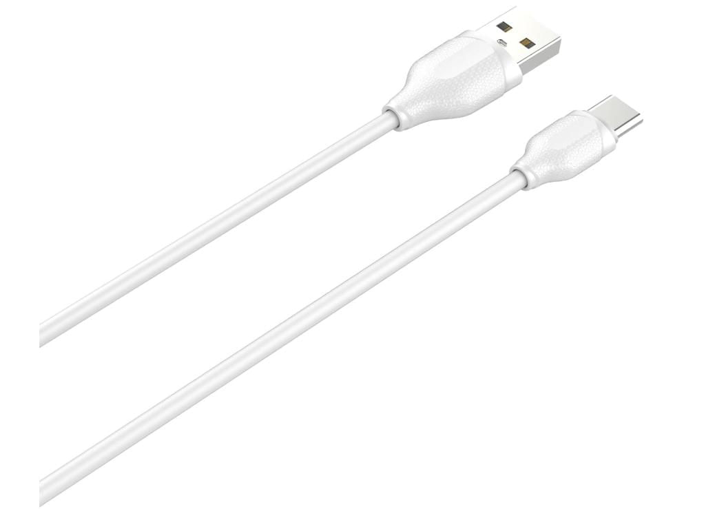 Cabo USB para USB-C 1M 2.1A Branco