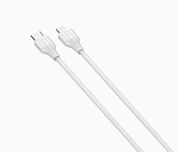 Cabo USB-C (M) Para Lightning (M) 1 Metros Carga Rápida QC 30W Dados/Carga Preto