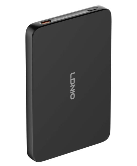Carregador Powerbank + Wireless Magnético PQ28 15W 5000MAH USB-C Preto