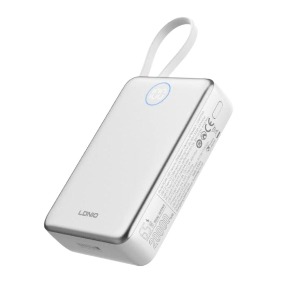 Carregador Powerbank + Wireless Magnético PQ44 75W 20.000MAH USB-C Branco