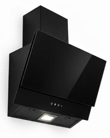 Exaustor 60CM HOOD DECO Vidro Preto